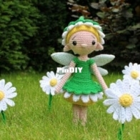 Gek op Haken - Mispeltoy crochet - Kenzi Noe - Lanya the Daisy Elf - Lanya de Madelief elf - Dutch