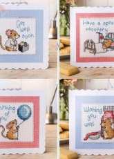 Get Well Soon Cards by Rhona Norrie from Cross Stitch Crazy 204 XSD