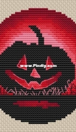 Paradise Stitch - Red Pumpkin by Olga Lankevich