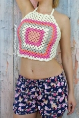 Beautiful Crochet Stuff - Jane Green - Granny Square Halter Top - Free
