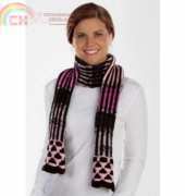 Premier Yarns-Mosaic Striped Scarf by Amy Polcyn- Free