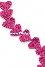 Easy Knit Heart Garland by Cassandra May