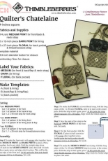 Thimbleberries-Quilters Chatelaine-Free Pattern