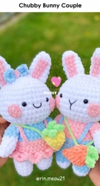 RIN Crochet - rin.meow21 - Linh Dang - Chubby Bunny Couple
