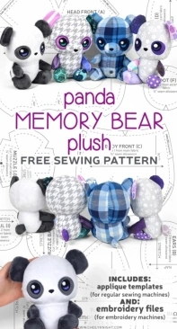 Sew Desu Ne? - Panda Memory Bear by Choly Knight - Free