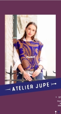Atelier Jupe - Eva and Petra - Stella Slipover - Sizes 34-52 - English, French, Dutch