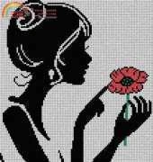 Girl with Flower