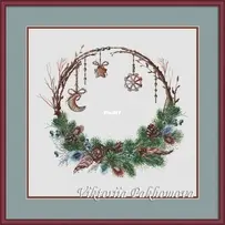 Wreath With Pine Cones by Victoria Pakhomova