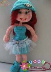 Doll with Blue Dress
