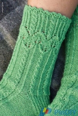 Blattwerk Socks by Stephanie van der Linden-English