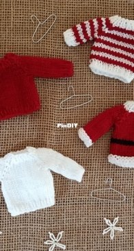 Christmas Sweater Ornament by Carmen Tye - English, Spanish - Free
