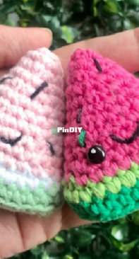 Bhindi crochet - Celeste Ronzano - Mini Sandra Watermelon - Mini Sandra Sandía - Spanish - Free
