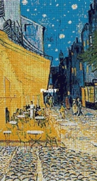 Artecy Cross Stitch - Cafe Terrace by Vincent Van Gogh