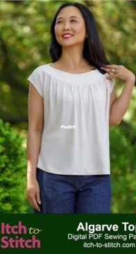 Itch to Stitch - Algarve Top - Size 0-20 - 16-40