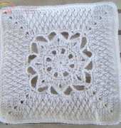 Snowfall 12" Square January 2011  by Aurora Suominen