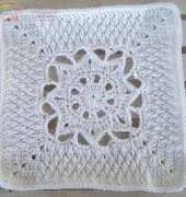 Snowfall 12" Square January 2011  by Aurora Suominen