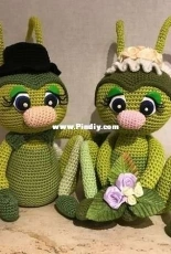 Yazzies Haekelstuebchen - Jessica Behrendt - Happy spring bugs Grace and Garett Grasshopper - Russian translated - Free