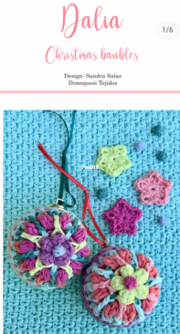 Dimequesi Tejidos - Sandra Salas - Dalia Christmas baubles - Free