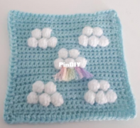 Cute Crochet Makes - Lisa Hooper - Bobble Cloud Square - Free