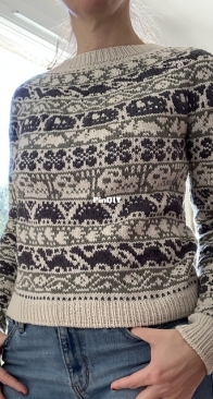Excavation Sweater by Mary P. Hunt - Hunt Hand Knits