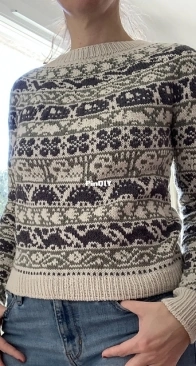 Excavation Sweater by Mary P. Hunt - Hunt Hand Knits