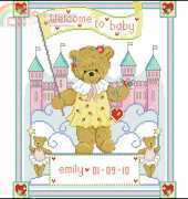Baby Girl Sampler by Lesley Teare from The World of Cross Stitching TWOCS