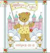 Baby Girl Sampler by Lesley Teare from The World of Cross Stitching TWOCS