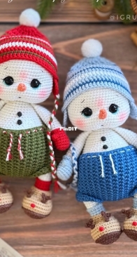 igrushki.22 - Evgeniya Pologutina - Yukki the Snowman - Снеговичок Юкки - Russian