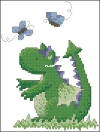 Heritage Stitchcraft - Lili of the Valley LVUBF788 Unguns The Dragon - Butterflies PCS + XSD