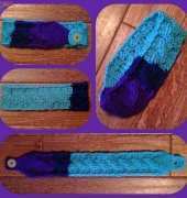 Colorblock cable Headband