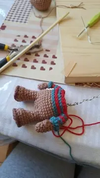 navidad 2025. crocheteando en los ratos libres.