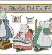 September  from Leisure Arts 3263 Sunbonnet Sue Yesteryears Sweetheart