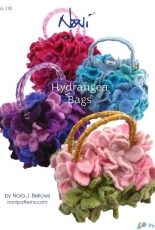 Noni Designs#115 Felting Hydrangea Bags by Nora J. Bellows