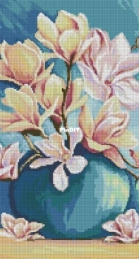 Magnolia 8249 from Dein Kreuzstich Magazin 04-2012