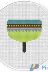 Daily Cross Stitch - Colorful Top Toy