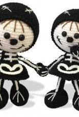 Little Owls Hut - Galina Stelmakhova - Doll in a Skeleton Outfit