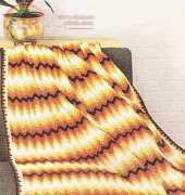 Old-Time Crochet Magazine - Autumn Chevron Crochet Afghan - Free