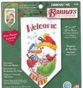Dimensions - Banners 8758 Snowman Welcome Banner XSD
