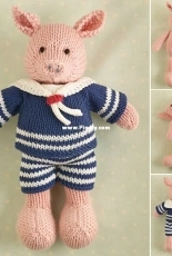 boy pig by Julie Williams - Little Cotton Rabbits