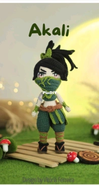 Amigurumis da Vit - Vitória Ferreira - Akali