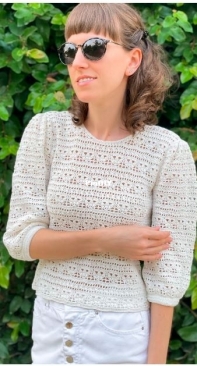 lily knitting - Korobeynikova Lily - Коробейникова Лилия - Ophelia Blouse - Блуза Офелия - Russian