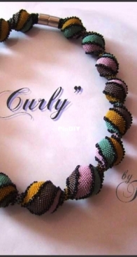 Fofinha - Curly Tube Chain Necklace - Schlauchkette Curly - German
