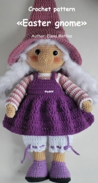 Toys Metlina Elena - Elena Metlina - Easter Gnome (Grandmother with goslings )