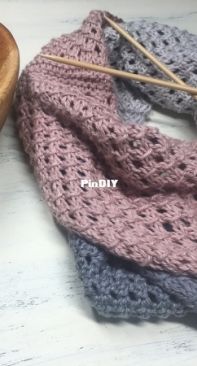 Summer Diagonal Cluster Scarf by Jackie Henderson-Free