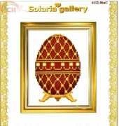Solaria Gallery 6112-06aC - Red Faberge Egg with Perls