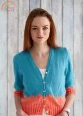Walk In the Park Cardi by Caron -free