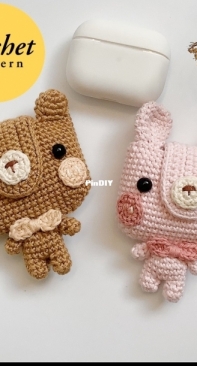 Meemanan - Bear and Rabbit EarPods Pouch