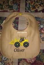 Machine Embroidered Bib