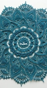 Galyna Borysova - Галина Борисова - Monique Doily - Салфетка Monique - English and Russian