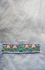 Blue linen blouse